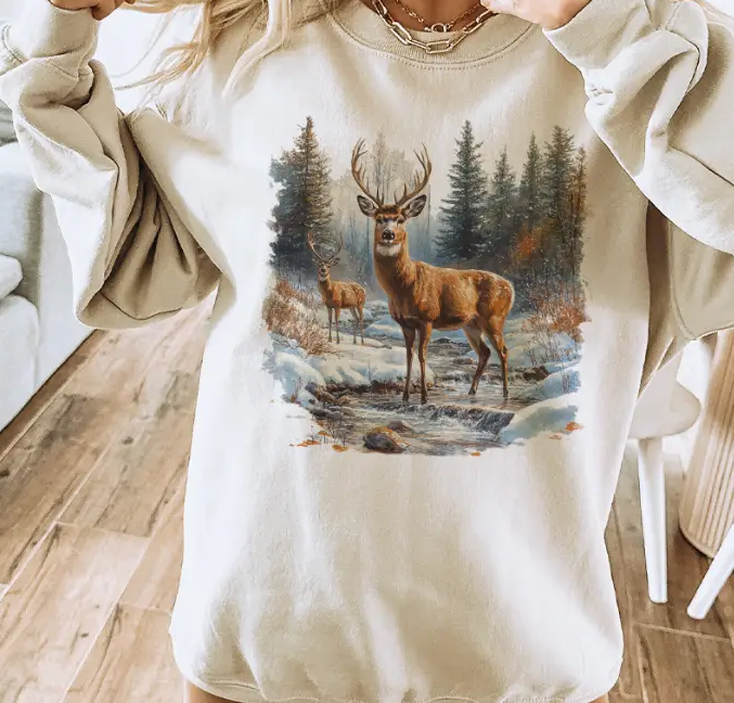 Retro Deer Sweatshirt