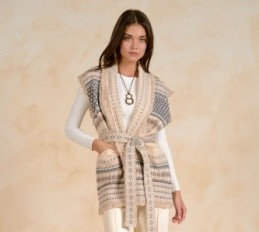 Sleeveless Belted Cardi