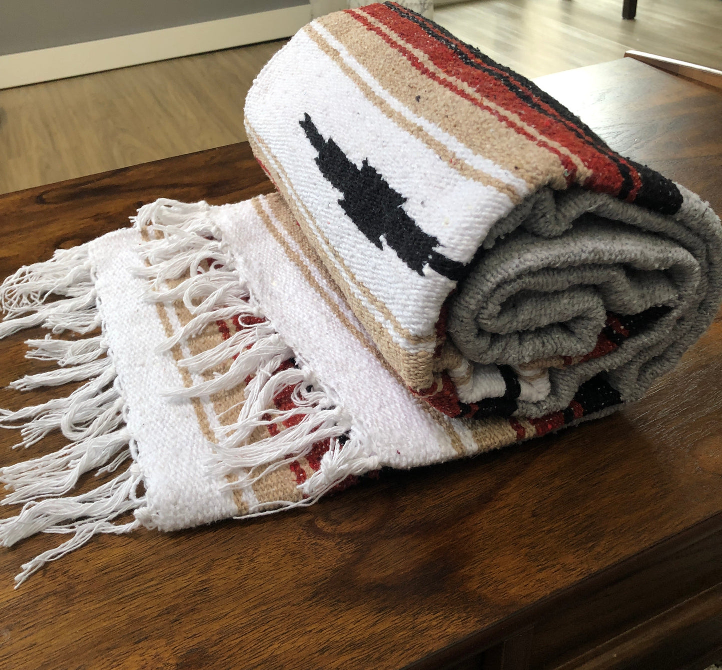 Grey Baja Diamond Throw