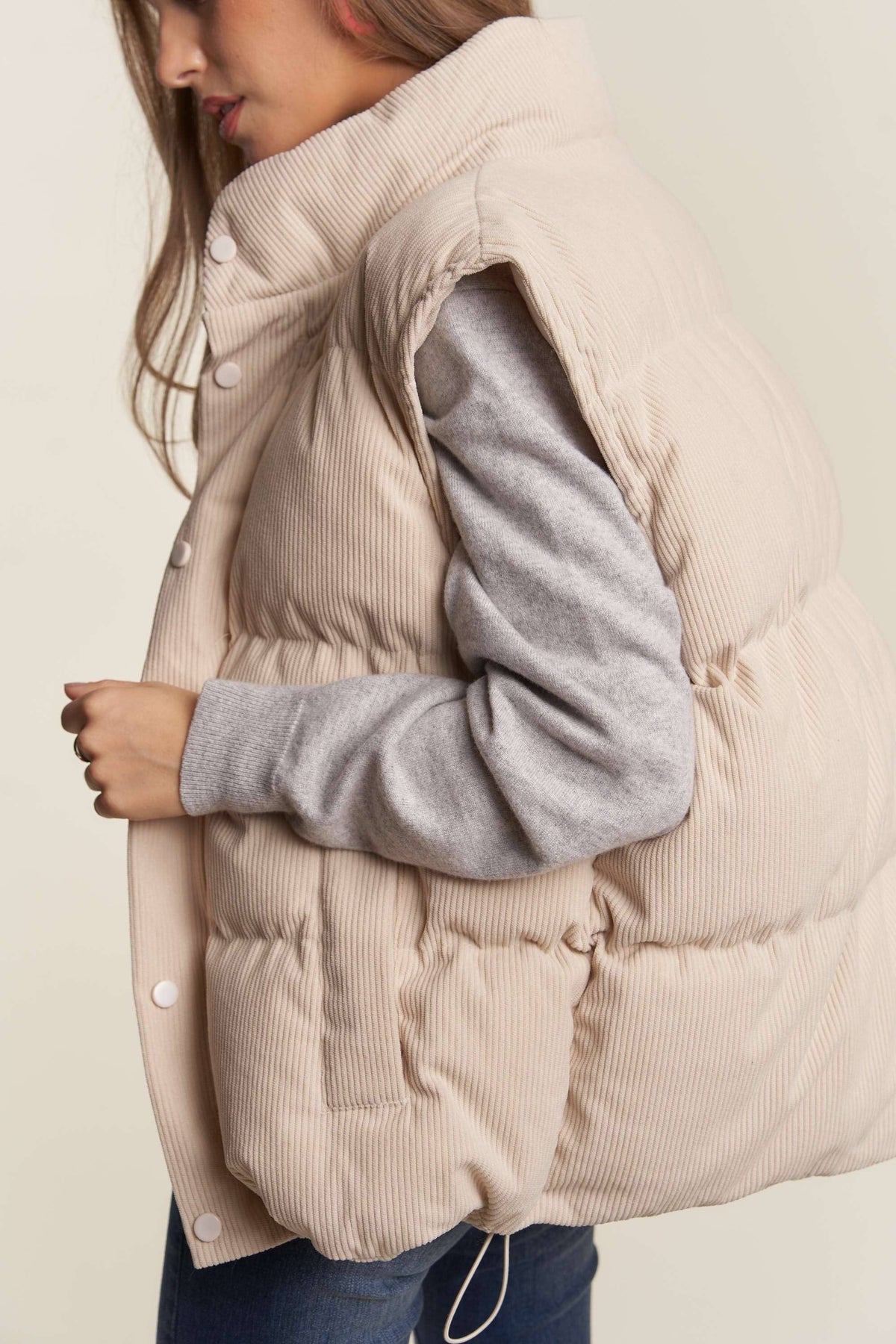 CORDUROY PUFF VEST