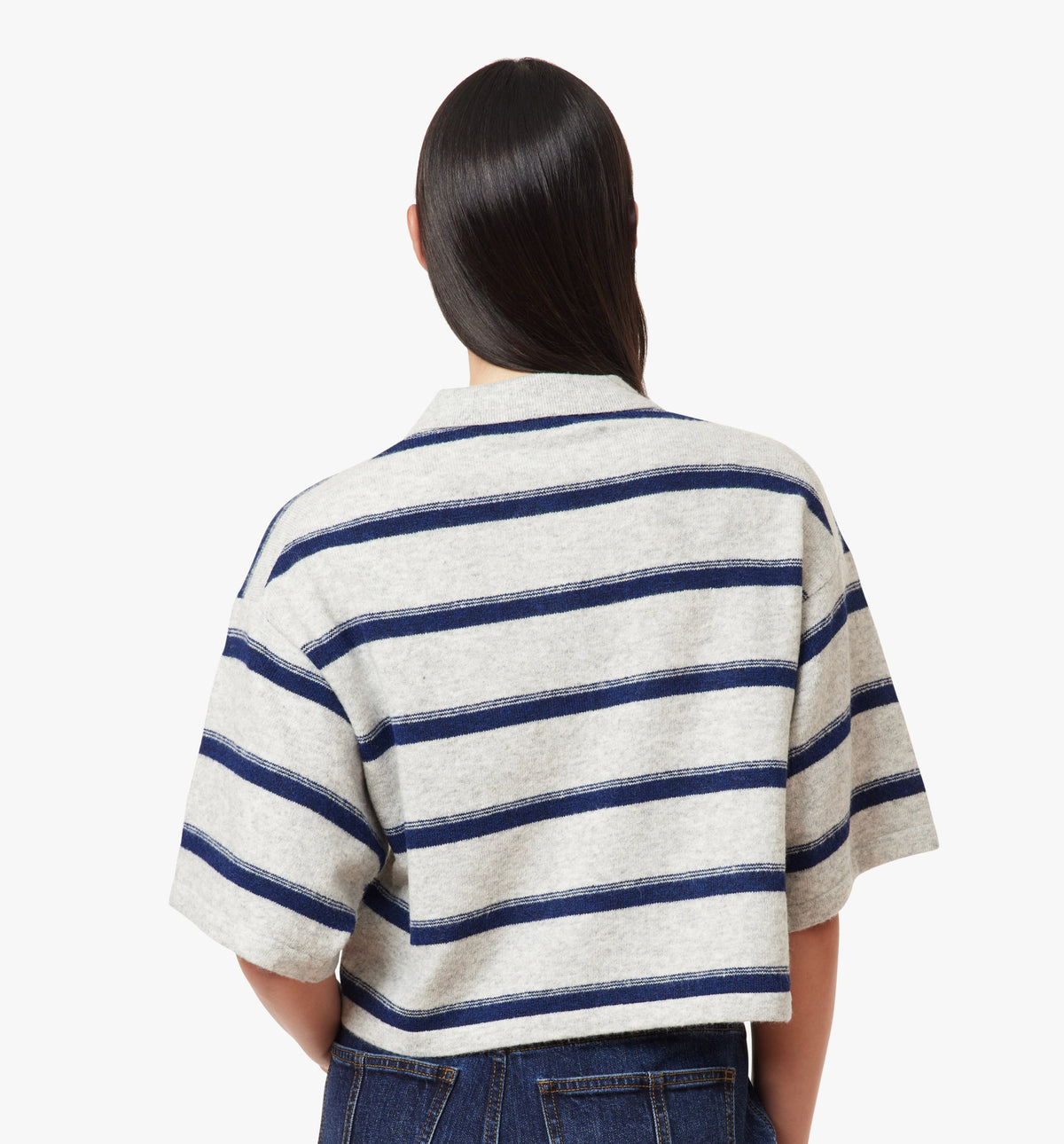 The Striped Rugby Polo Sweater
