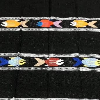 Black Baja Fish Blanket