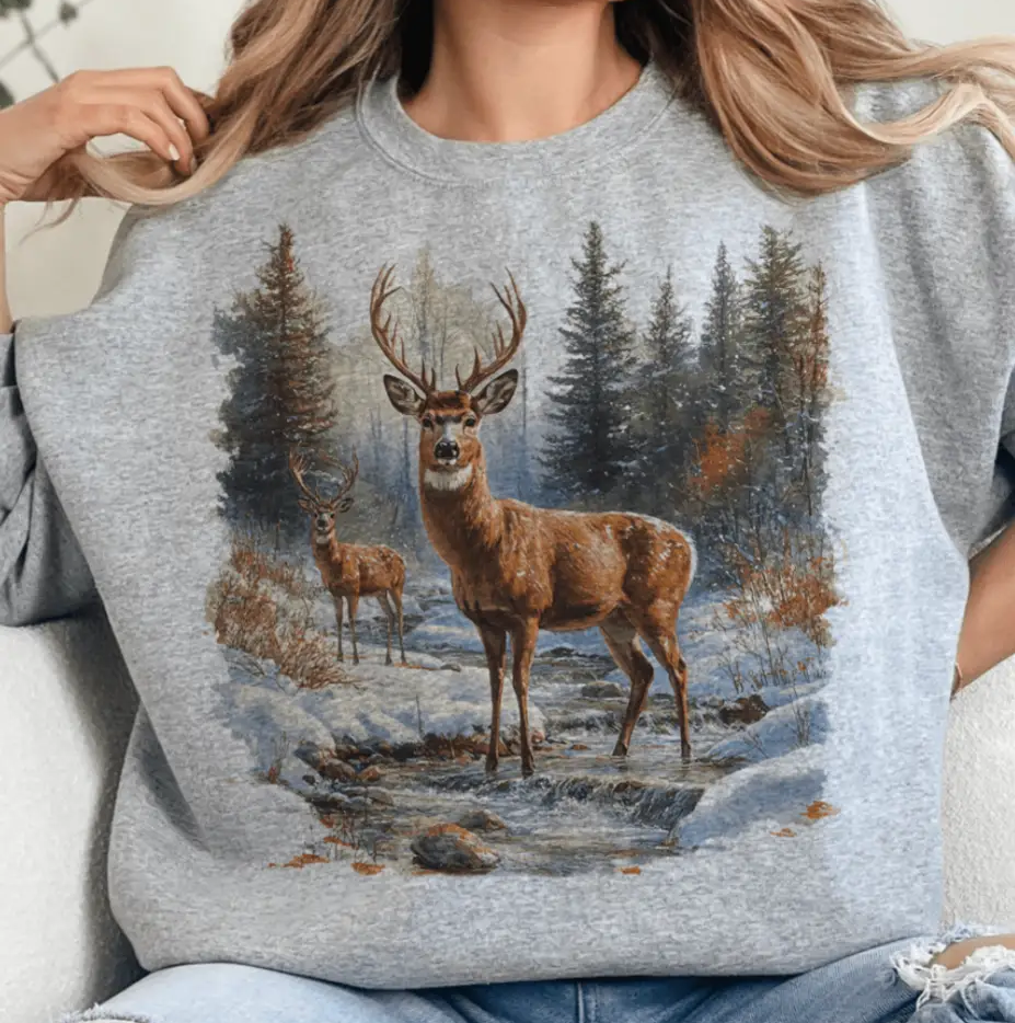 Retro Deer Sweatshirt