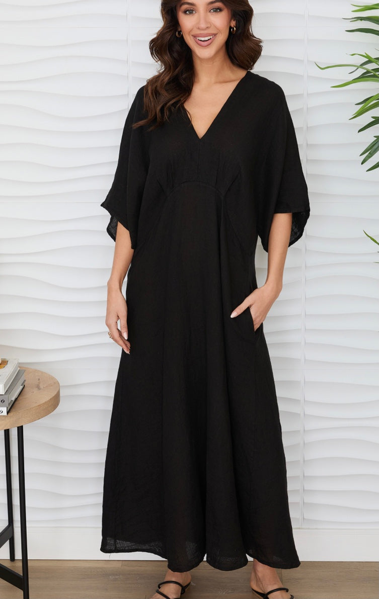 Dolman Linen Dress