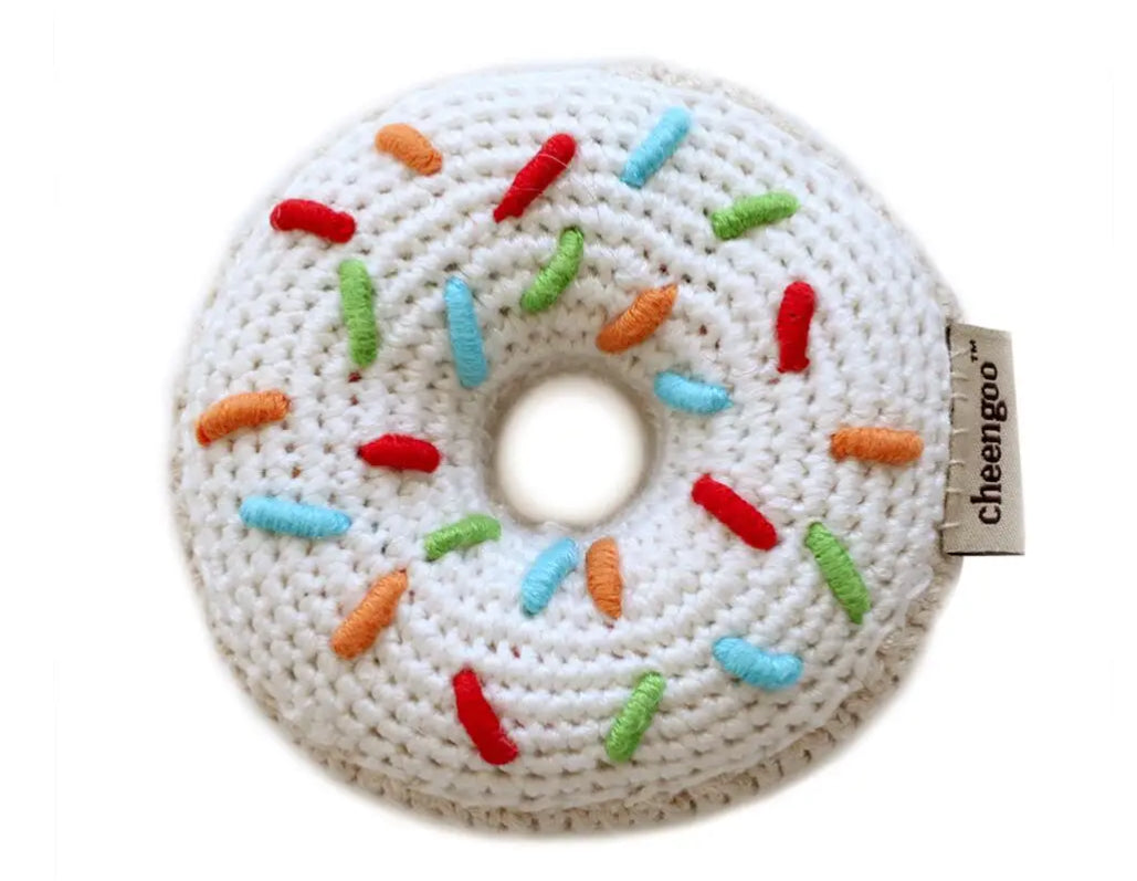 Donut Rattle-White