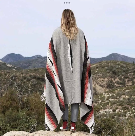 Grey Baja Diamond Throw