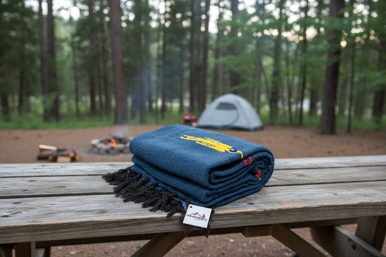 Slate Blue Thunderbird Throw