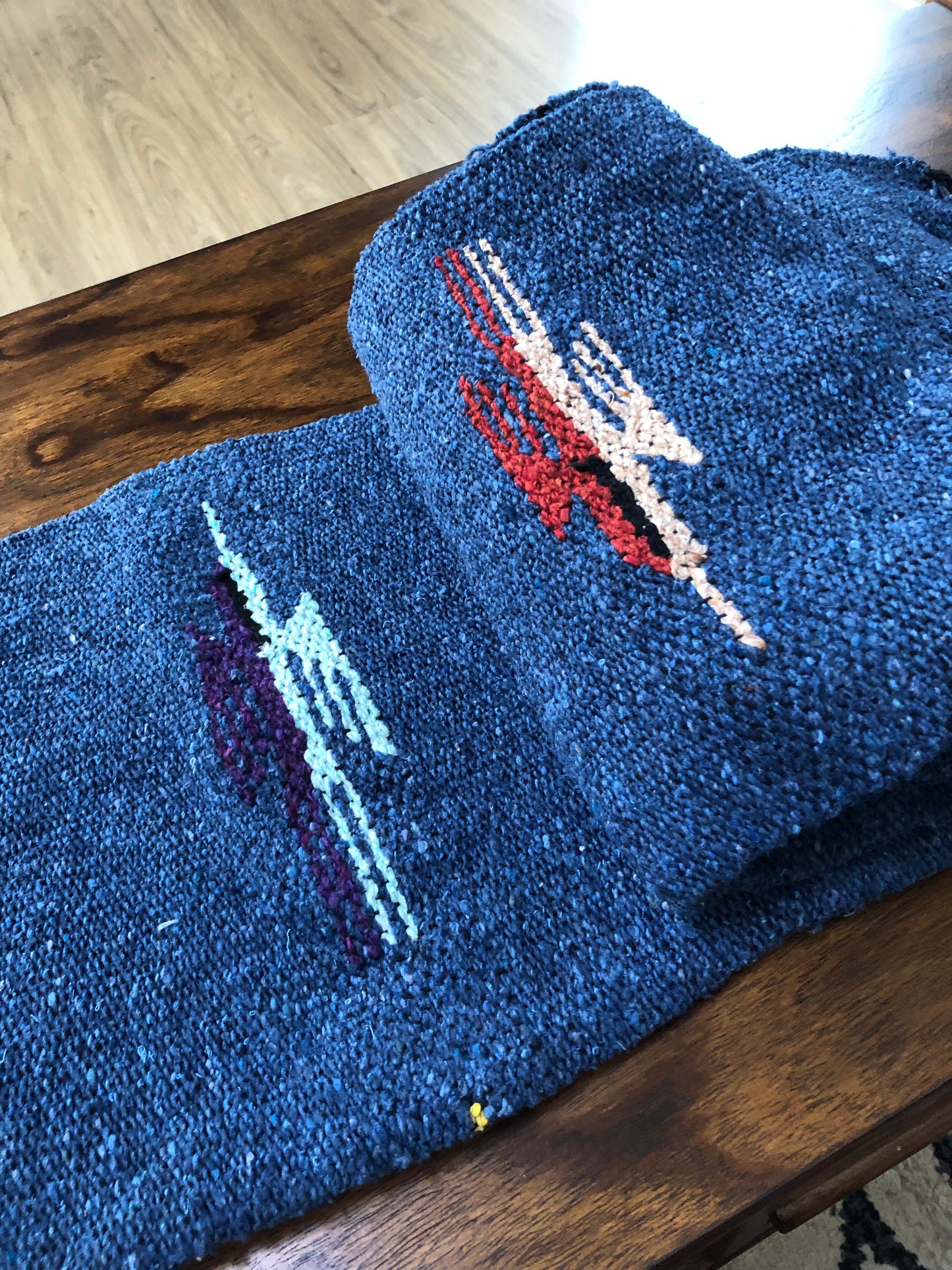 Slate Blue Thunderbird Throw