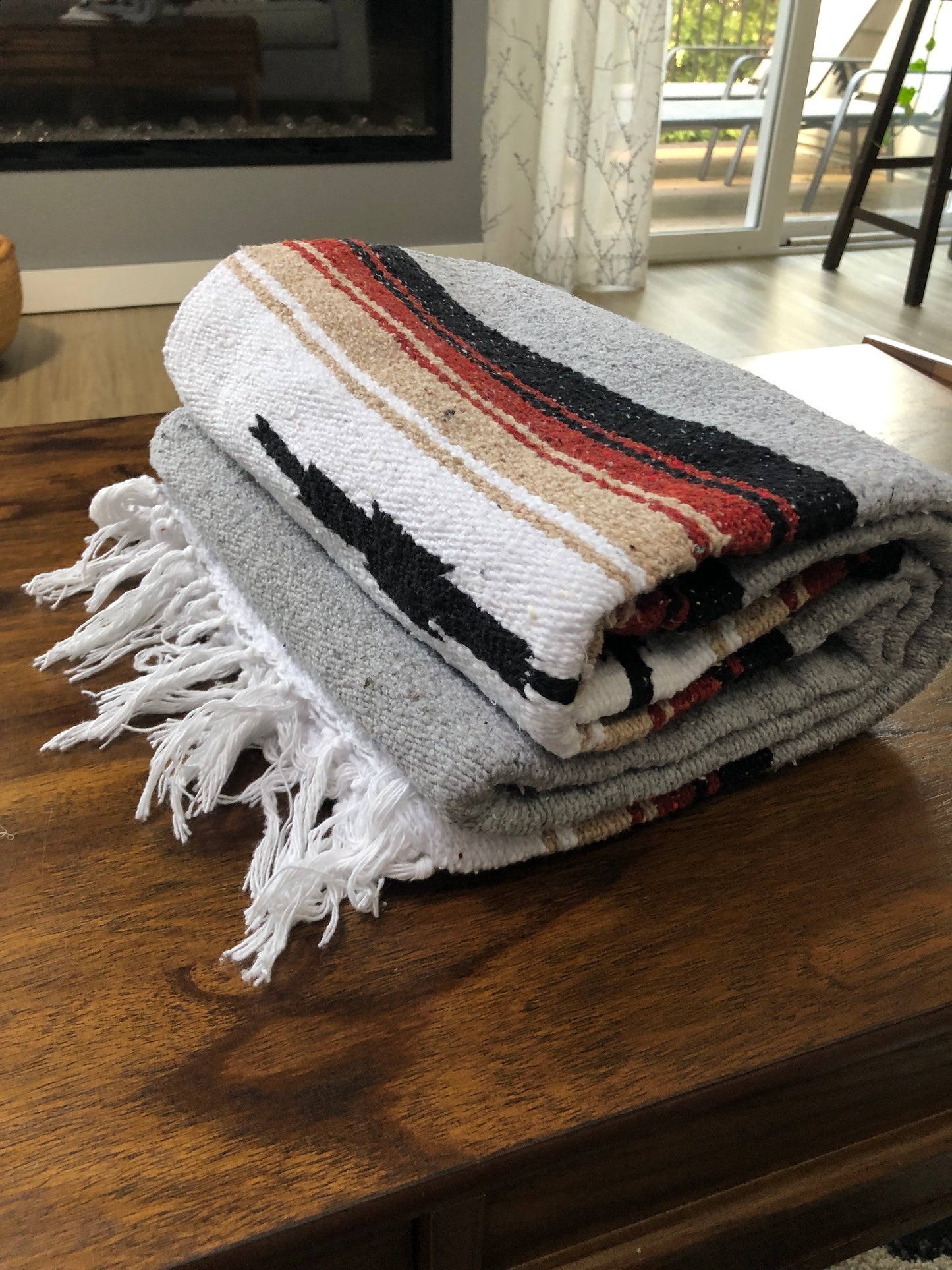 Grey Baja Diamond Throw
