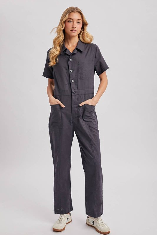 Short Sleeve Jumpsuit
