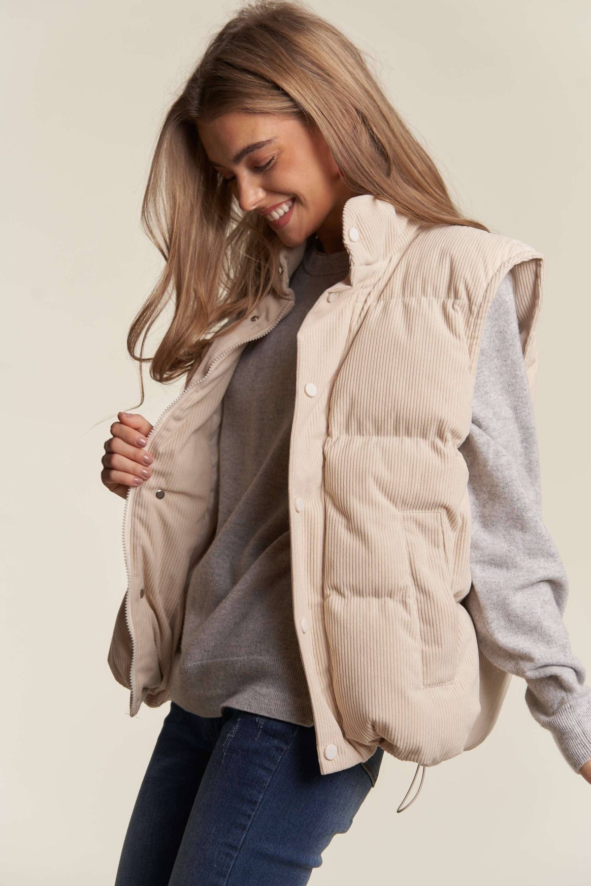 CORDUROY PUFF VEST