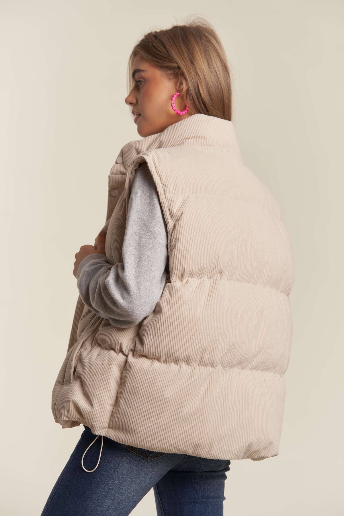 CORDUROY PUFF VEST