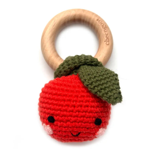 Apple Teething Rattle