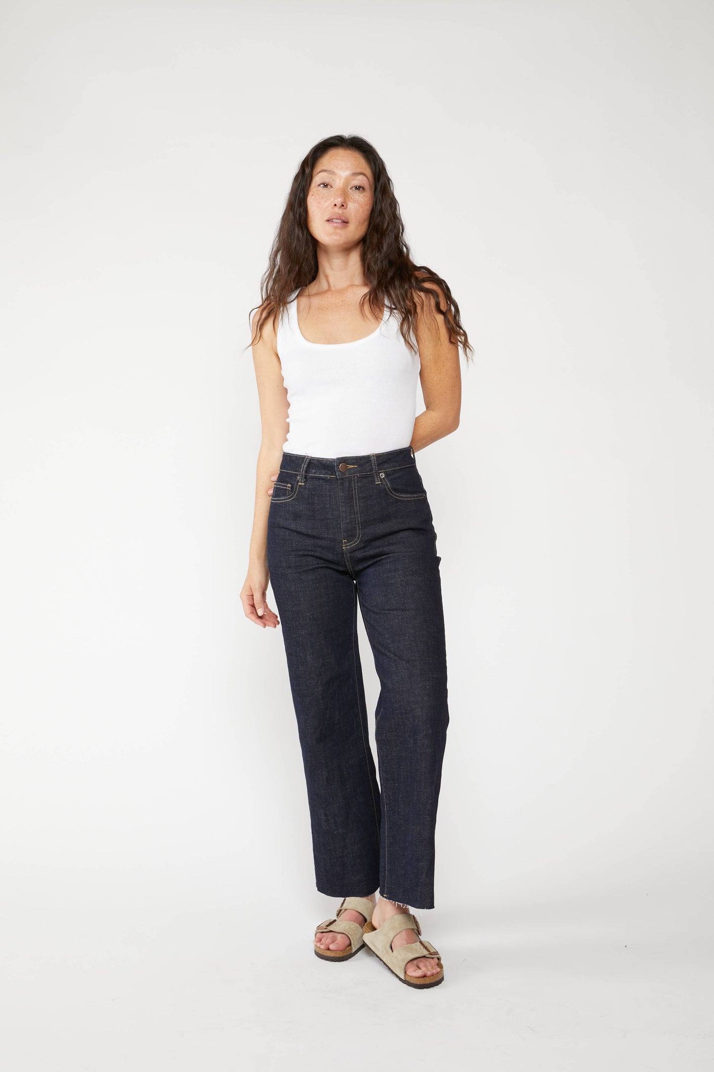 Aberdeen High Rise Wide Leg Crop Sculpt+ Timbers
