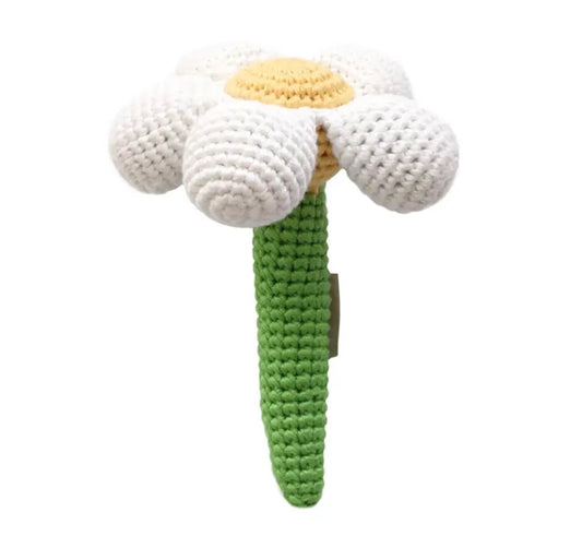 Daisy Crocheted Rattle
