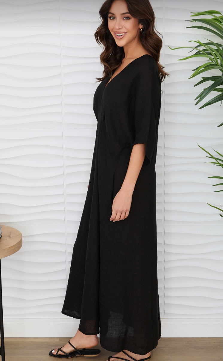 Dolman Linen Dress