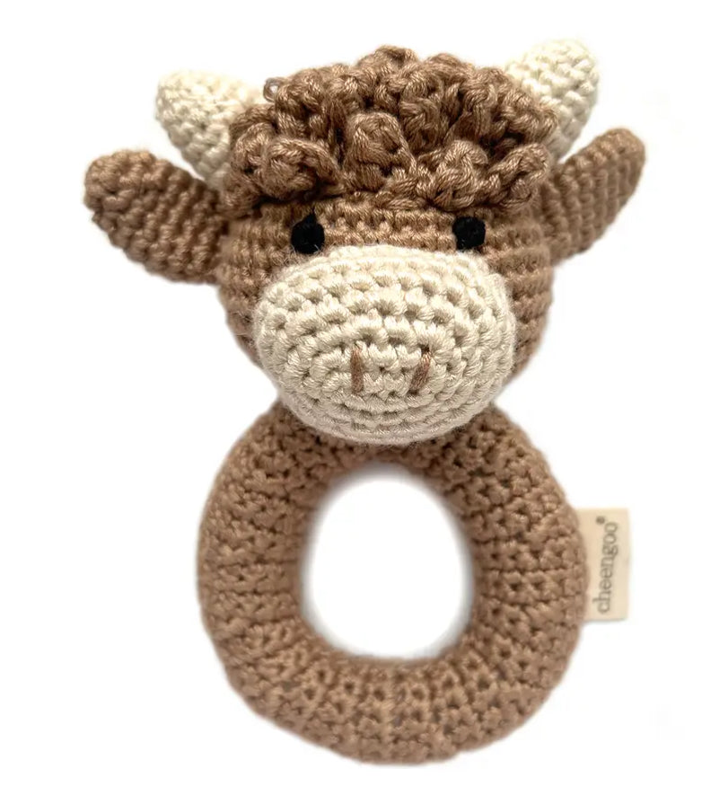 Highland Cow Rattle