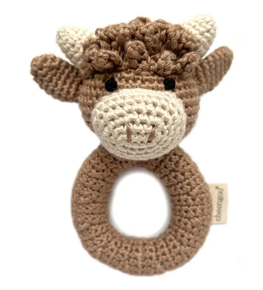 Highland Cow Rattle
