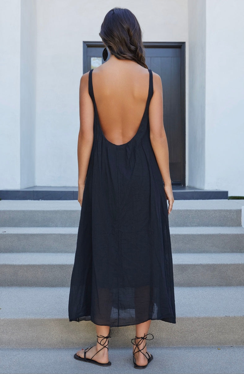 Low Back Maxi Dress