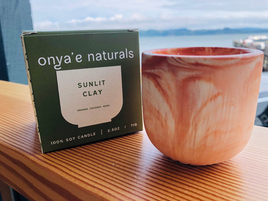 Sunlit Clay Candle
