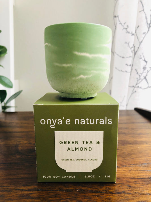 Green Tea & Almond Candle