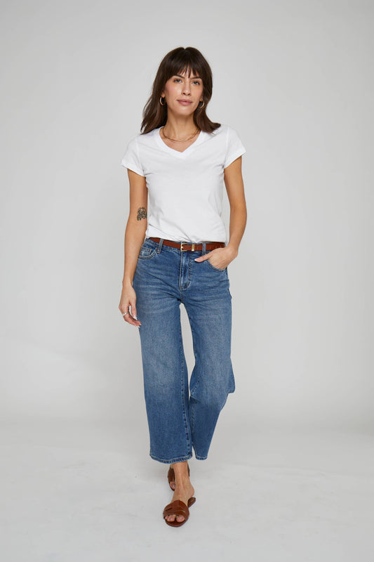 Addington Ankle Crop Mid Rise Jean, Vintage Worn