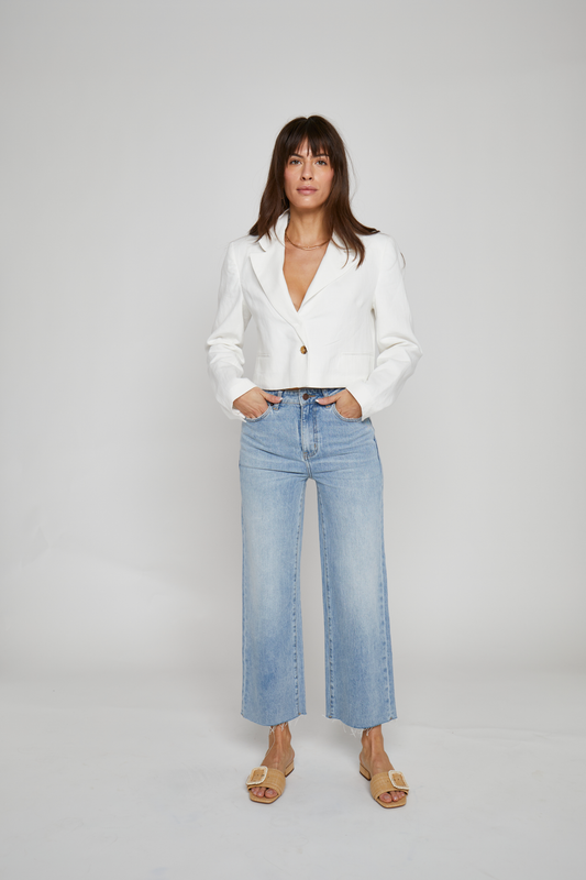 Aberdeen Ankle Jean Light Indigo Worn