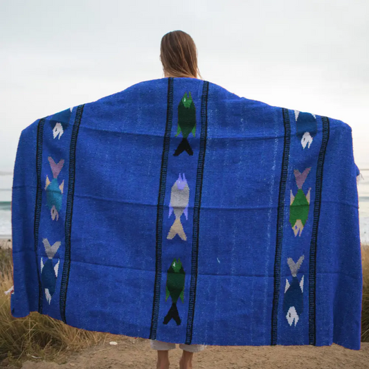 Blue Baja Fish Blanket