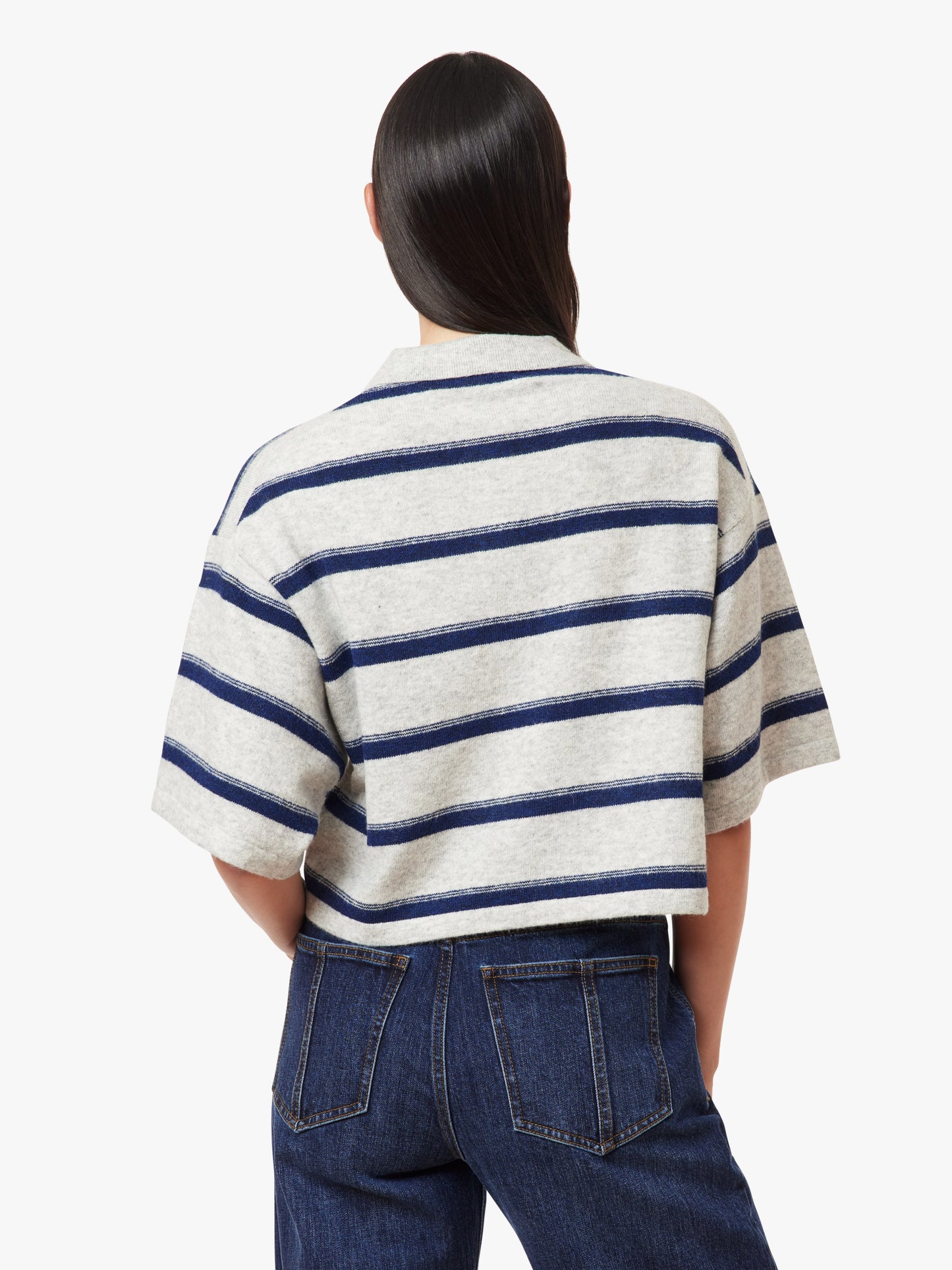 The Striped Rugby Polo Sweater