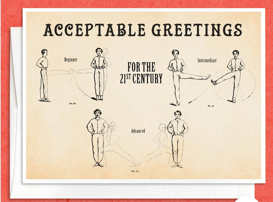 ACCEPTABLE GREETINGS CARD